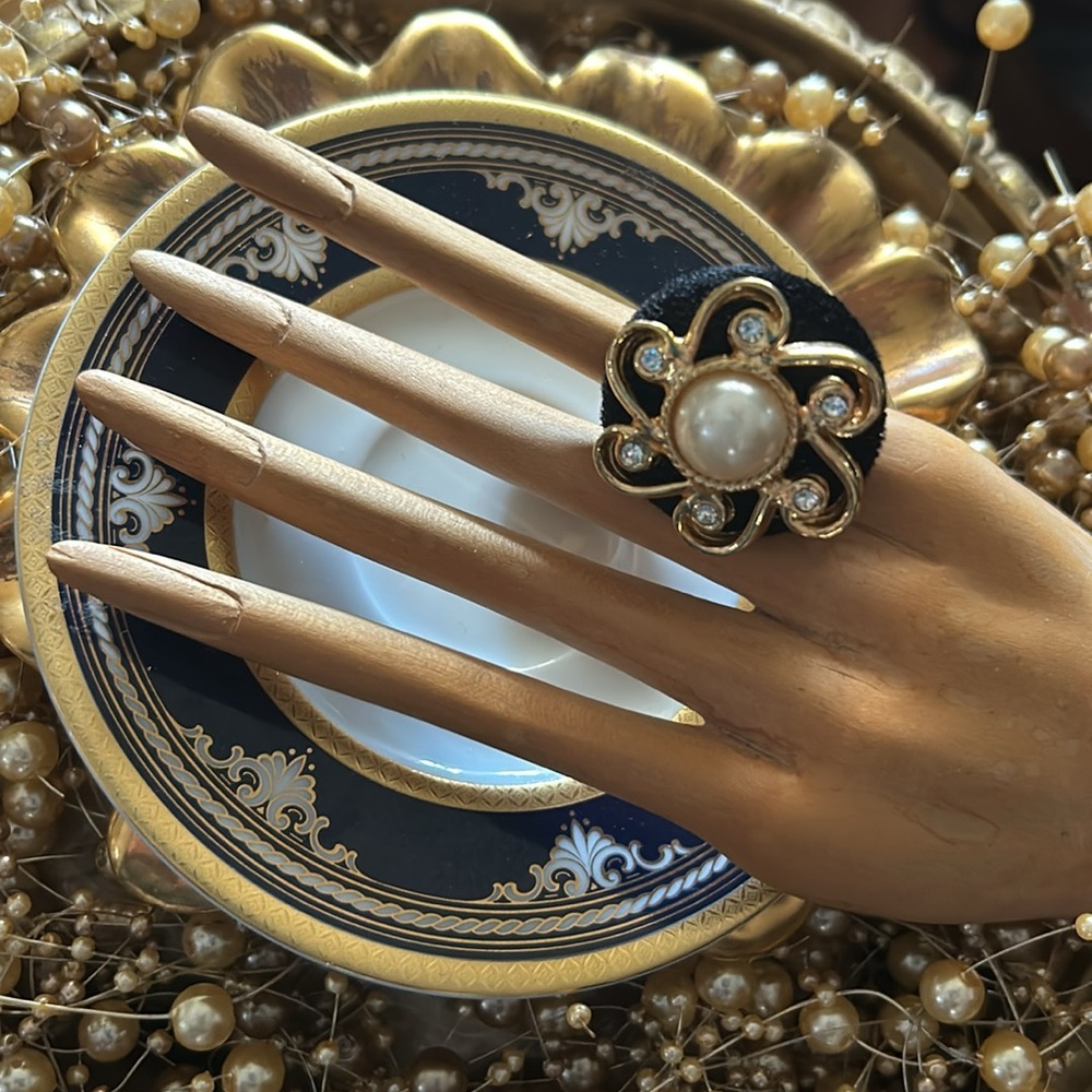 Vintage Button Ring - image 4